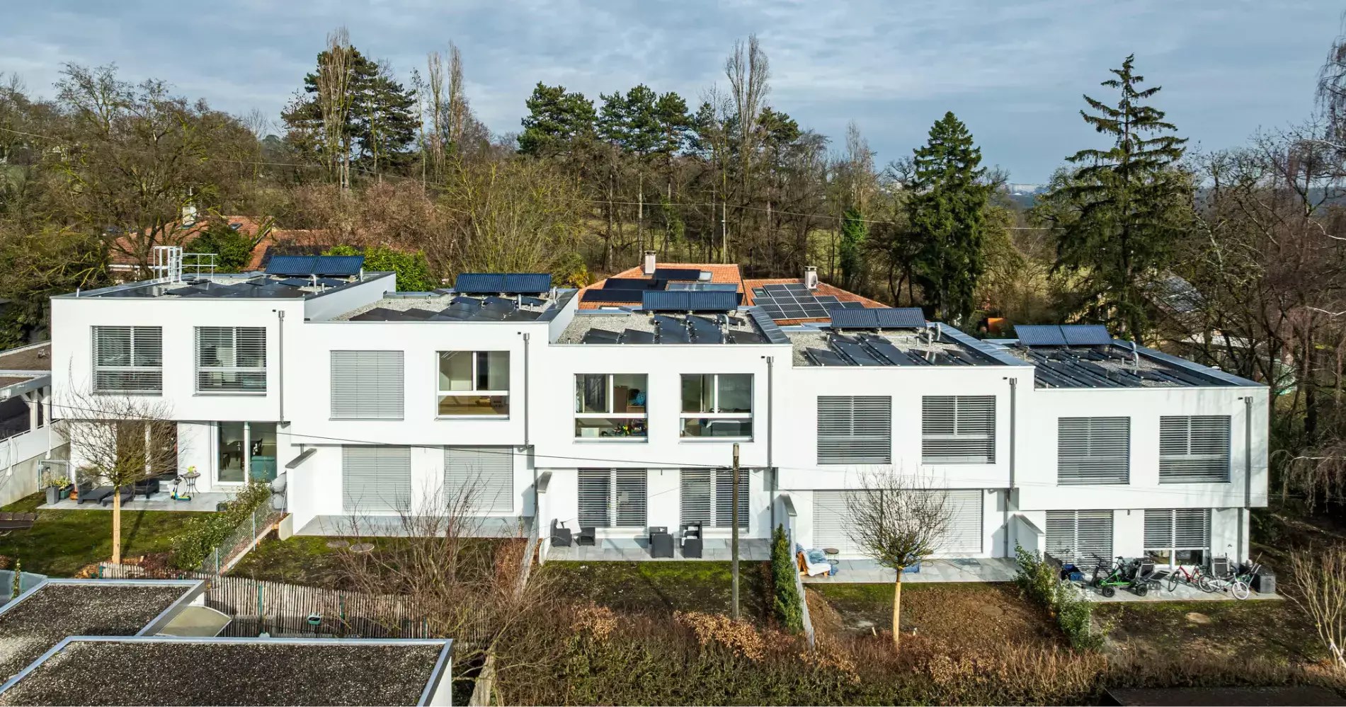 L'énergie solaire au service de 5 villas mitoyennes&amp;nbsp;à Vernier