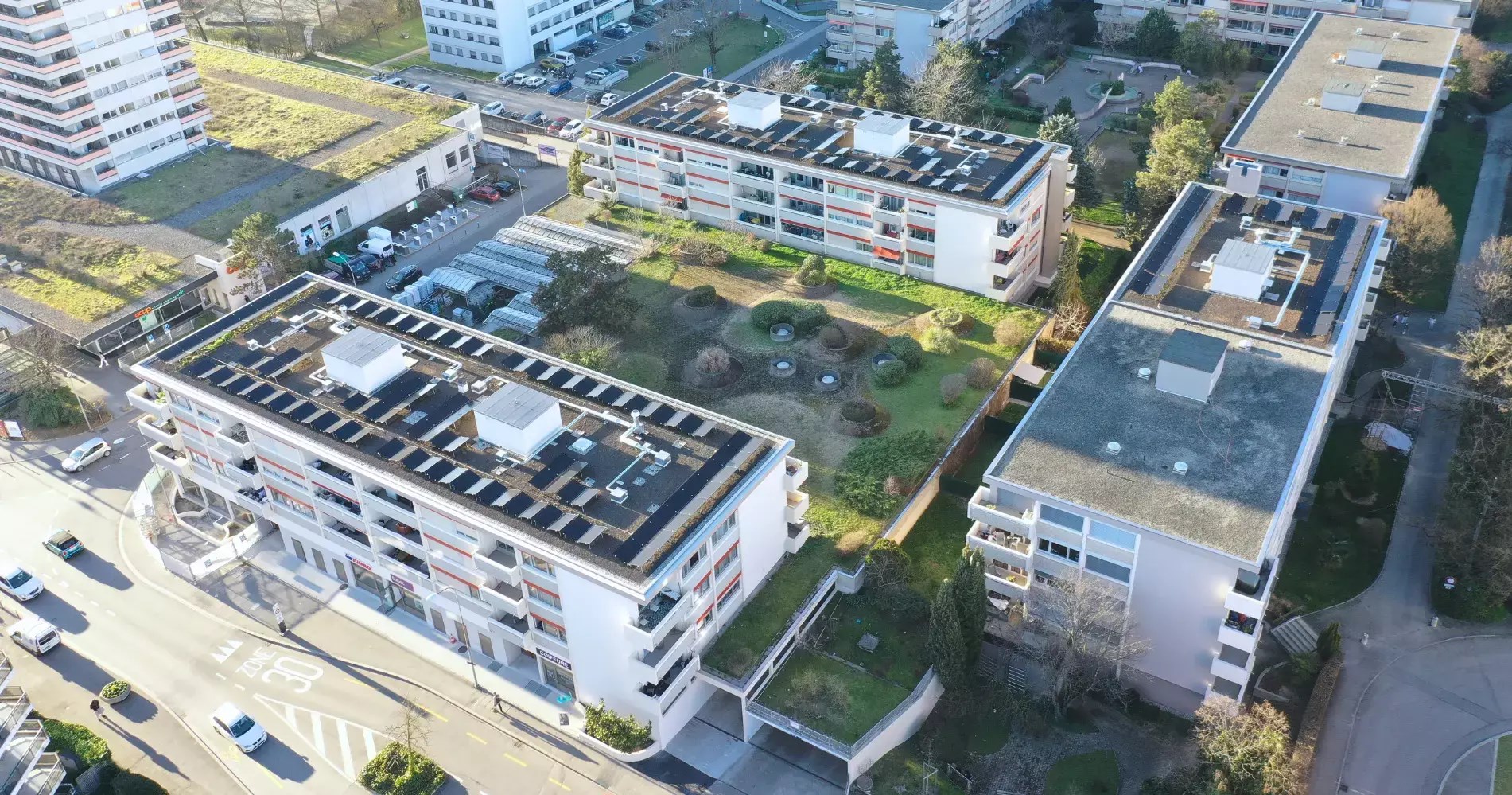 De l’énergie solaire pour les habitants de 3 immeubles résidentiels&amp;nbsp;à Onex ​