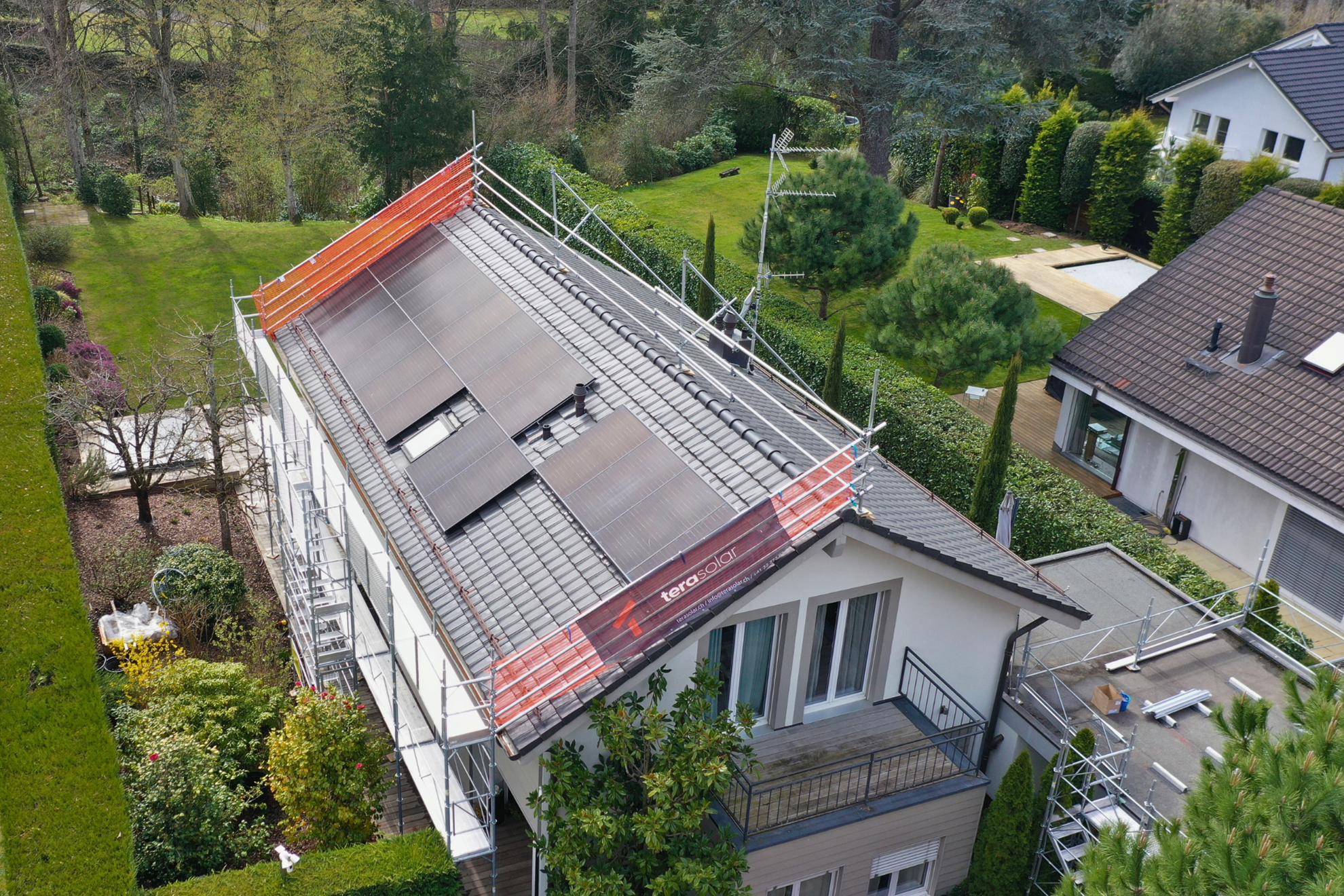 Installation photovoltaïque d’une villa individuelle&amp;nbsp;à Anières