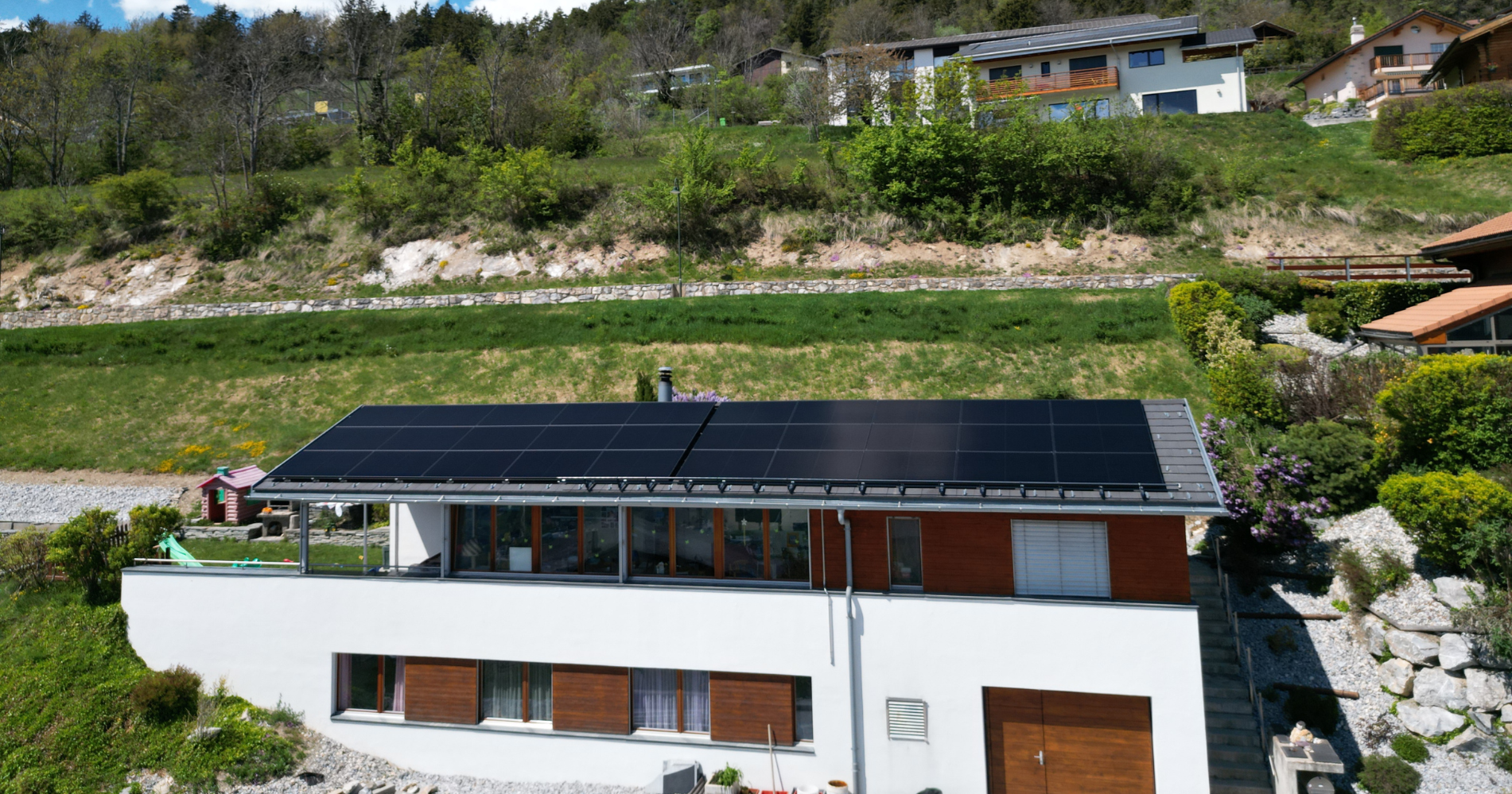 L'énergie solaire au service de cette villa&amp;nbsp;à Chermignon